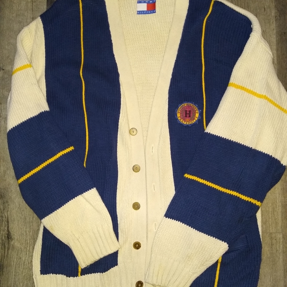 Tommy Hilfiger Vintage Fraternity Style Cardigan